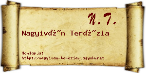 Nagyiván Terézia névjegykártya