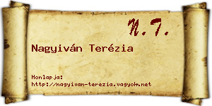 Nagyiván Terézia névjegykártya