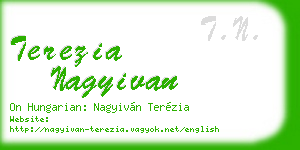 terezia nagyivan business card